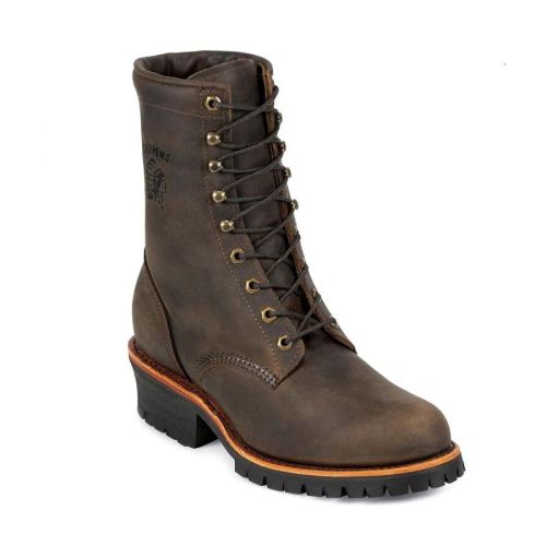 CLASSIC 8" LOGGER BOOTS - ROUND TOE-CHOCOLATESelect Color: Chocolate | CHIPPEWA - Click Image to Close