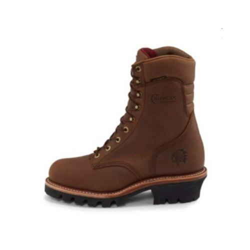 MEN'S TAN WATERPROOF LOGGER WORK BOOTS - STEEL TOE-TAN | CHIPPEWA