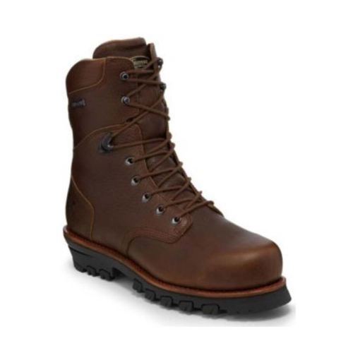 MEN'S HONCHO WATERPROOF WORK BOOTS - COMPOSITE TOE-BROWN | CHIPPEWA - Click Image to Close