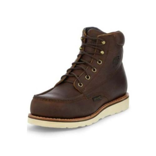 MEN'S 6" EDGE WALKER WATERPROOF WORK BOOTS - COMPOSITE TOE-BROWN | CHIPPEWA - Click Image to Close