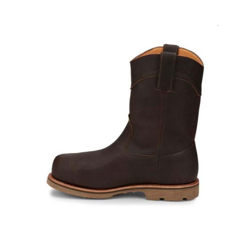 MEN'S SERIOUS PLUS WATERPROOF WESTERN WORK BOOTS - COMPOSITE TOE-BROWN | CHIPPEWA