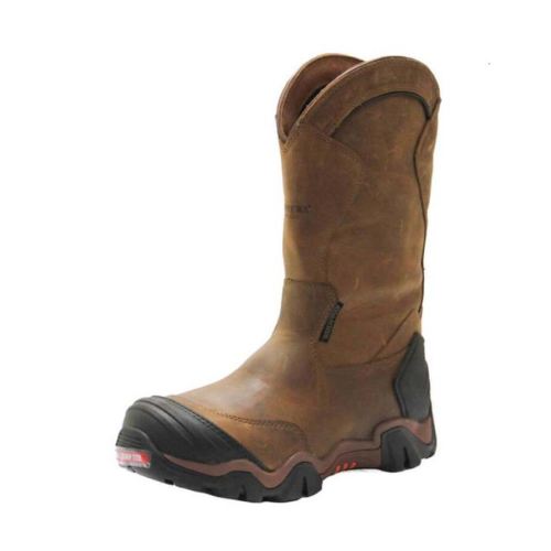 MEN'S CROSS TERRAIN WATERPROOF WESTERN WORK BOOTS - NANO COMPOSITE TOE-BROWN | CHIPPEWA