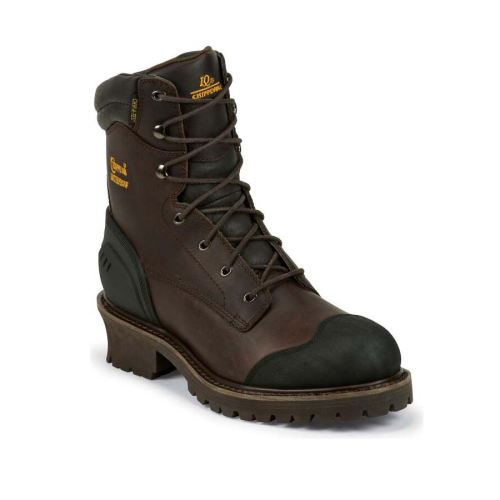 MEN'S WATERPROOF COMPOSITE TOE LOGGER BOOTS-CHOCOLATE | CHIPPEWA