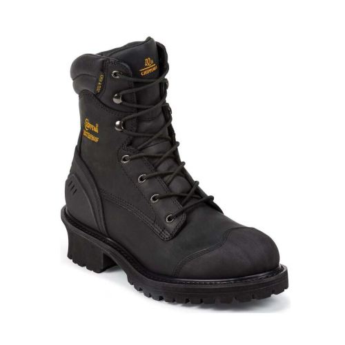 MEN'S INSULATED COMPOSITE TOE LOGGER WORK BOOTS-BLACK | CHIPPEWA