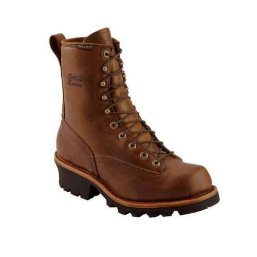 MEN'S STEEL TOE 8" LOGGER WORK BOOTS-BAY APACHE | CHIPPEWA - Click Image to Close